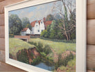 English Mill House Oil Painting, Framed Signed Original