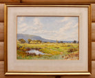 Antique Watercolor Painting, Dorset Landscape, Framed Original, Elliot Henry Marten