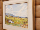 Antique Watercolor Painting, Dorset Landscape, Framed Original, Elliot Henry Marten