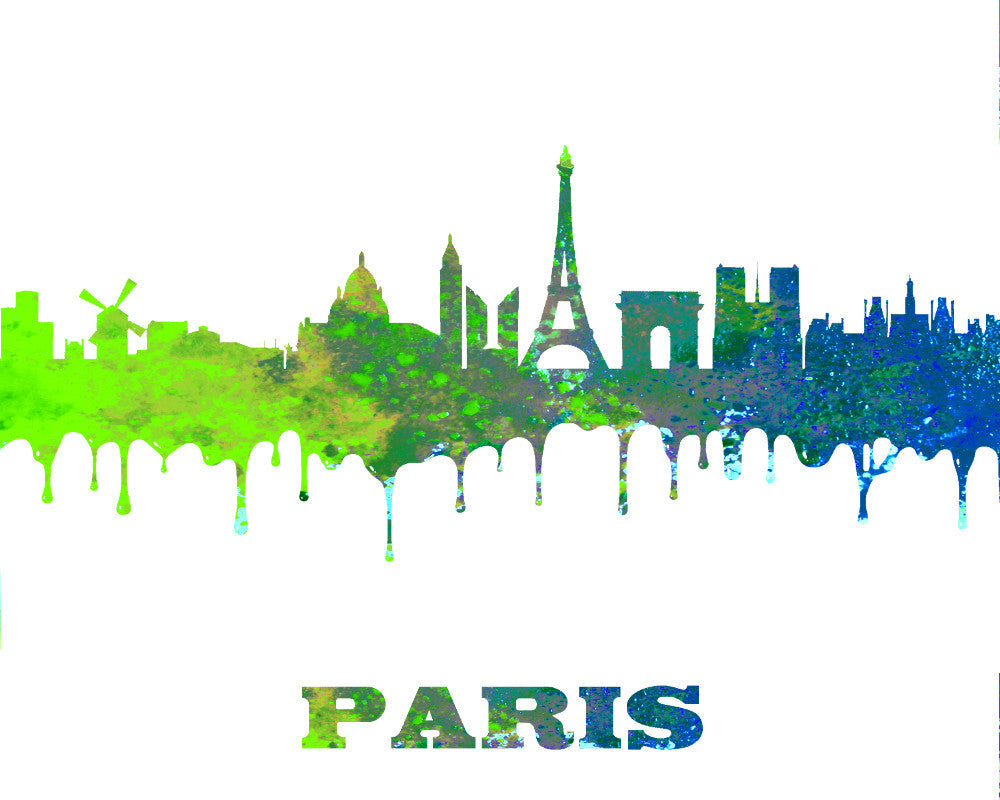 Paris City Skyline Print Wall Art Poster France - OnTrendAndFab