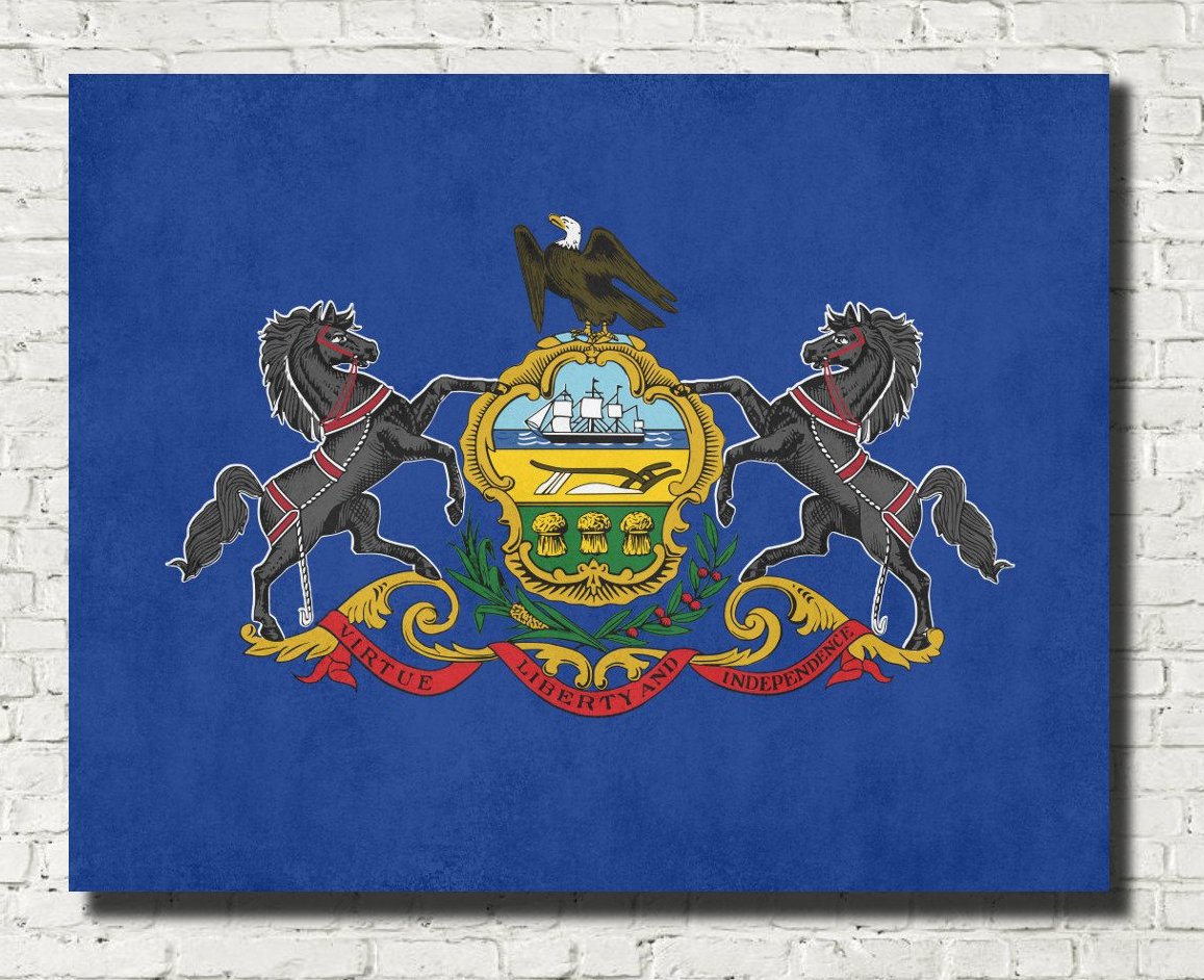 Pennsylvania State Flag Print