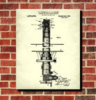 Periscope Patent Print Submarine Blueprint Nautical Maritime Poster