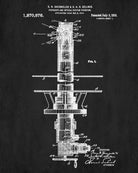 Periscope Patent Print Submarine Blueprint Nautical Maritime Poster