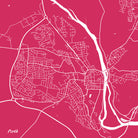 Perth City Street Map Print Custom Wall Map Poster - OnTrendAndFab