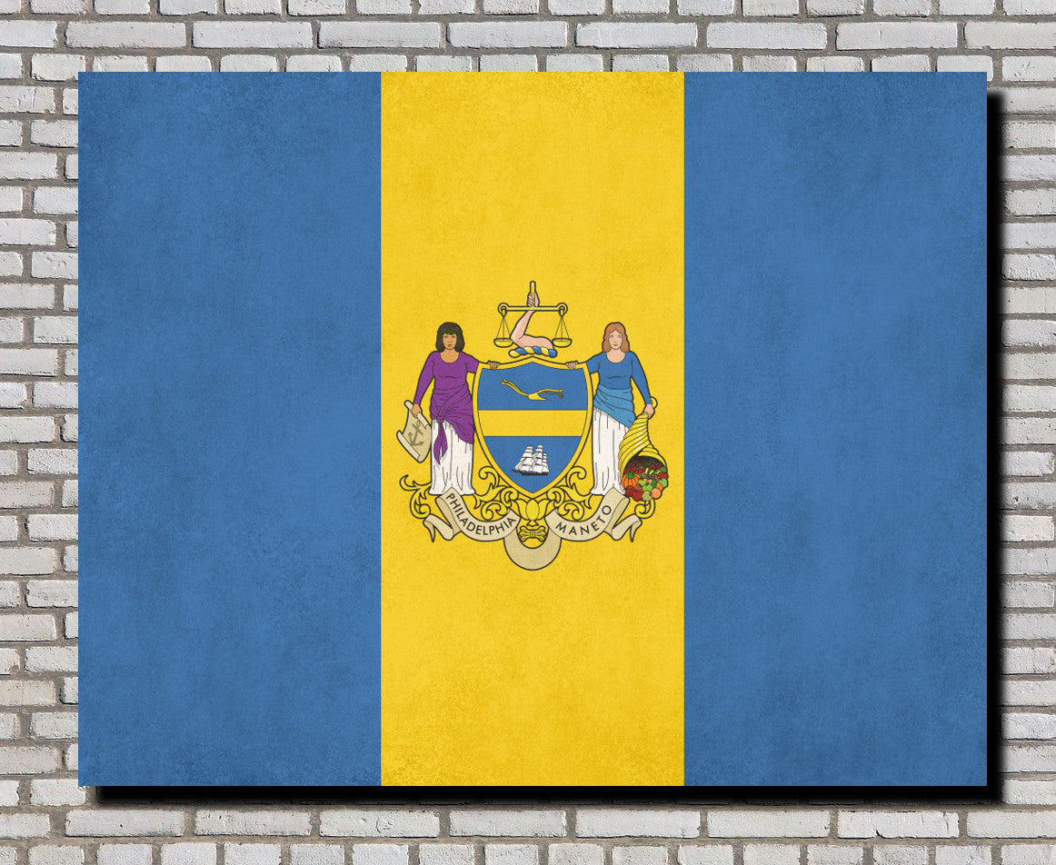 Philadelphia Pennsylvania City Flag Print