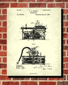 Phonograph Patent Print Edison Blueprint Vintage Invention Poster - OnTrendAndFab