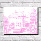 London Piccadilly Circus City Skyline Print Landscape Poster Feature Wall Art