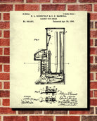 Pipe Organ Patent Print Musical Instrument Wall Art Music Room Poster - OnTrendAndFab