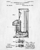 Pipe Organ Patent Print Musical Instrument Wall Art Music Room Poster - OnTrendAndFab