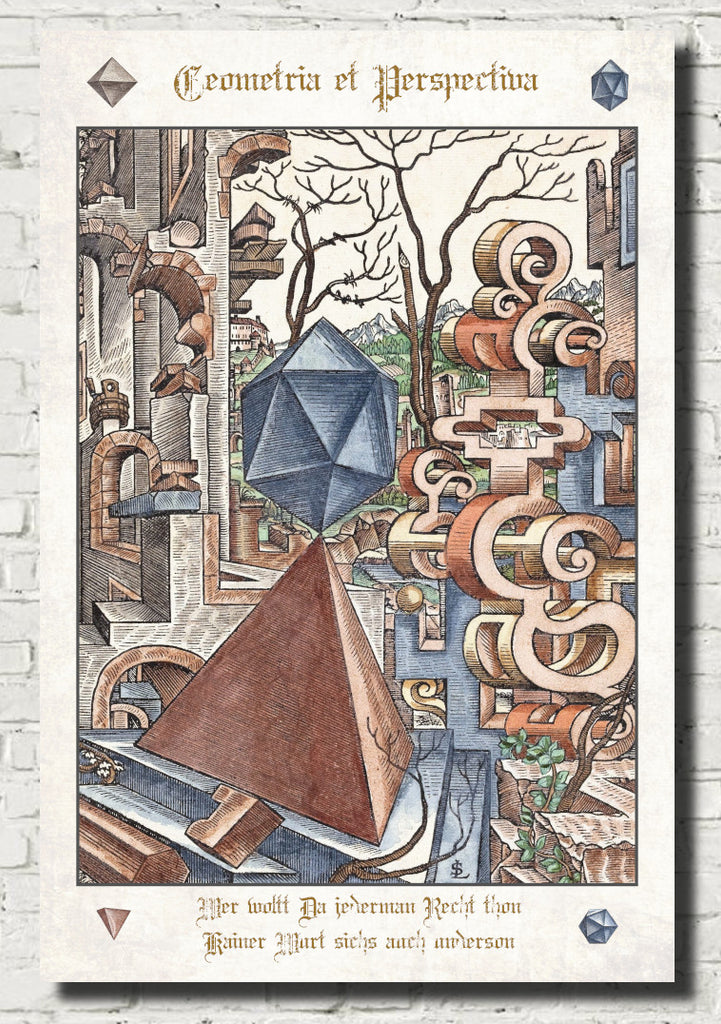 Geometria et Perspectiva Plate 02, Lorenz Stoer Fine Art print