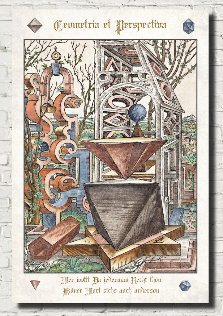 Geometria et Perspectiva Plate 03, Lorenz Stoer Fine Art print