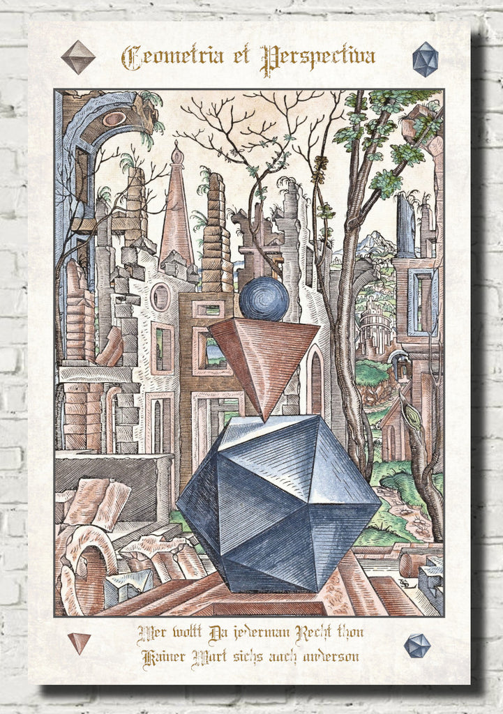 Geometria et Perspectiva Plate 05, Lorenz Stoer Fine Art print