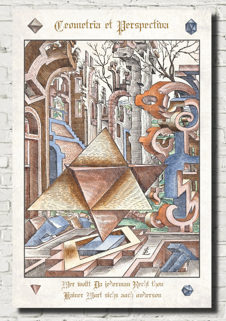 Geometria et Perspectiva Plate 06, Lorenz Stoer Fine Art print