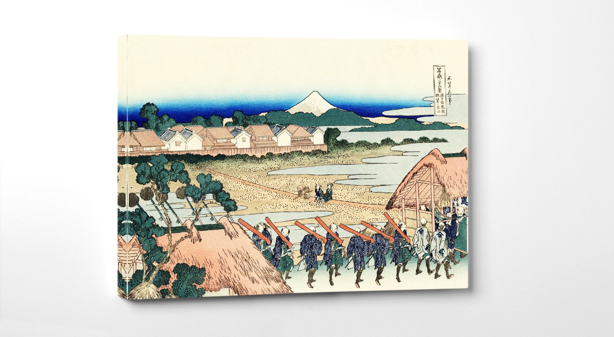 36 Views of Mount Fuji, Pleasure District at Senju, Katsushika Hokusai, Japanese Print