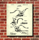 Plough Patent Print Farm Equipment Poster Farming Plow Art