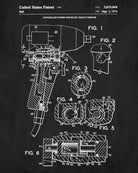 Pneumatic Wrench Patent Print Garage Blueprint Workshop Poster