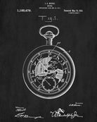 Pocket Watch Patent Print Time Keeping Wall Art Poster - OnTrendAndFab