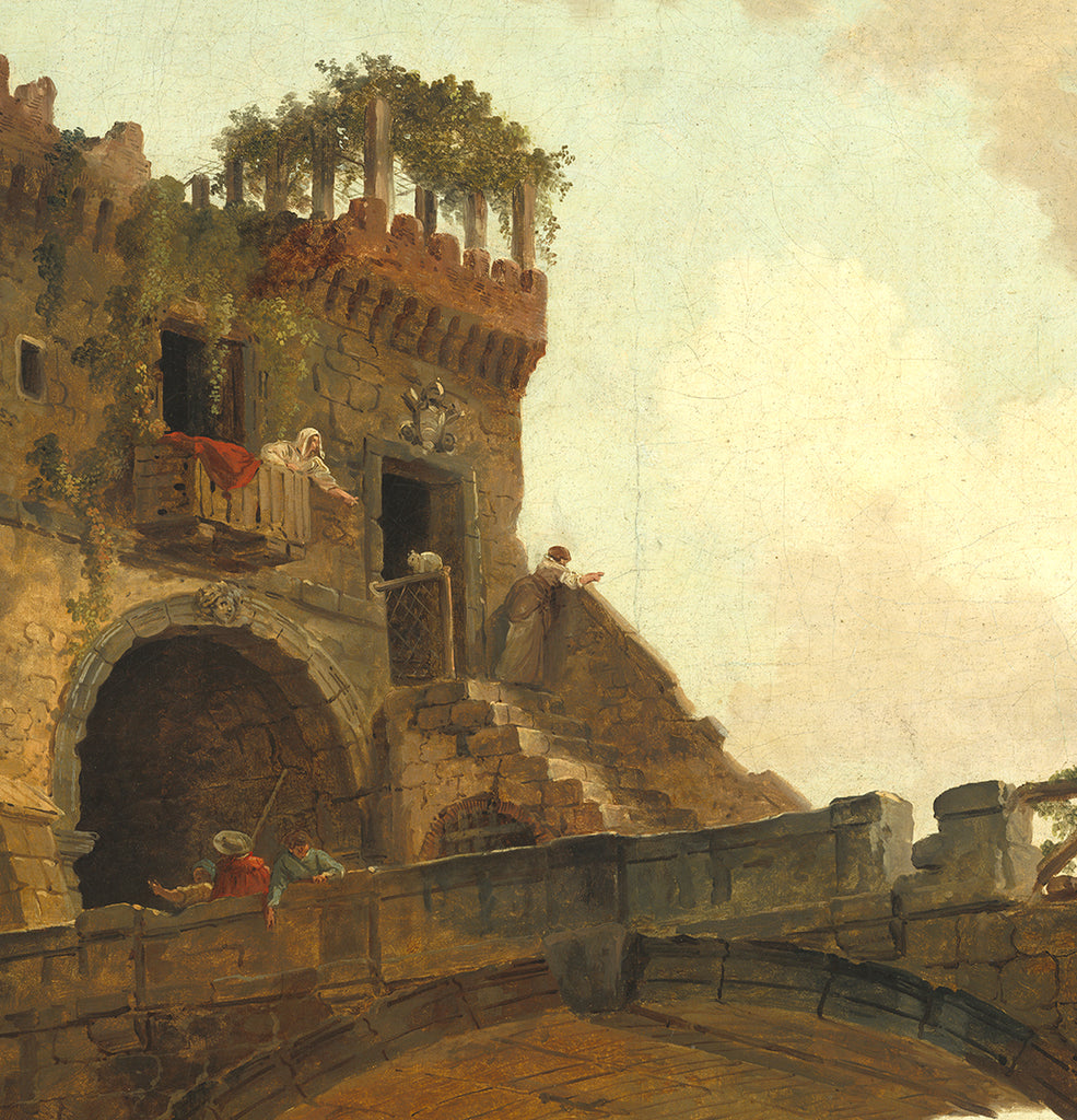 Hubert Robert Fine Art Print, Ponte Salario