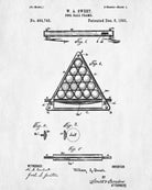 Pool Frame Blueprint Games Room Patent Print Man Cave Poster - OnTrendAndFab