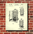 Portable Toilet Patent Print Portaloo Blueprint Art Poster