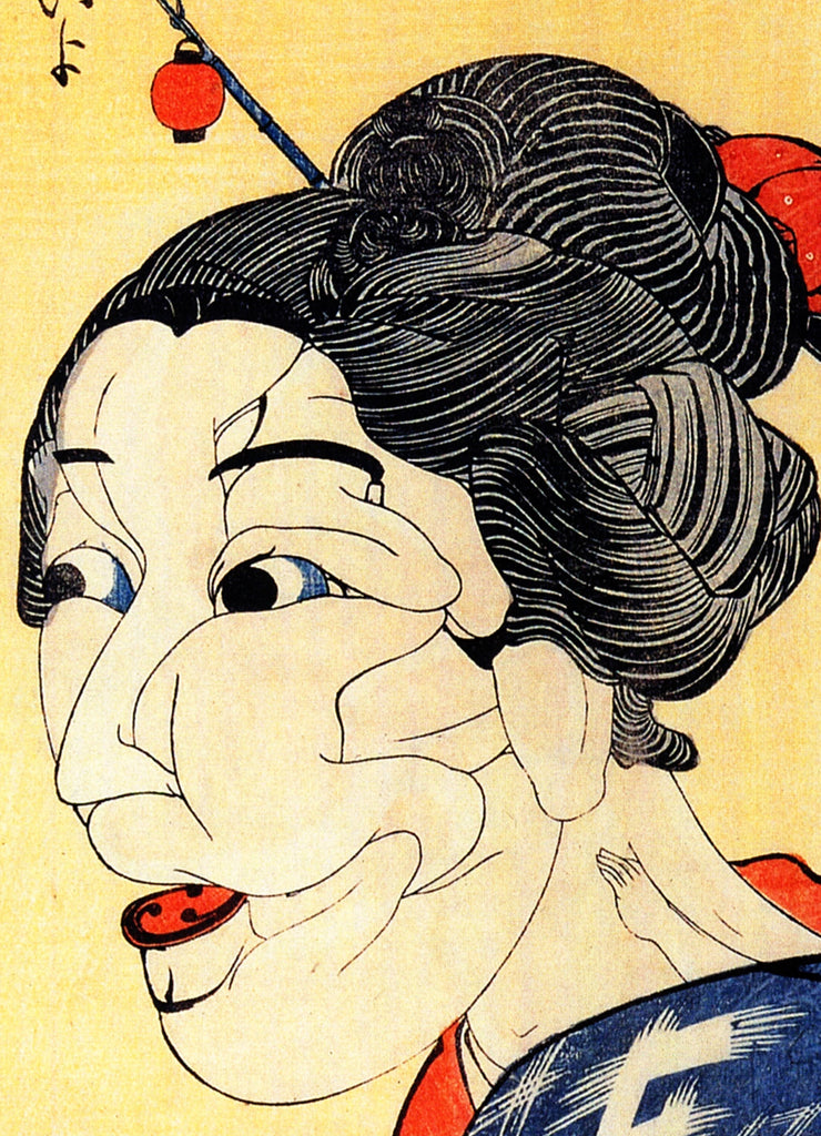 Portrait of Bodies, Woman, Japanese Fine Art Print, Utagawa Kuniyoshi - GalleryThane.com