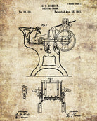 Printing Press Patent Print Publishing Poster