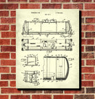 Railroad Patent Print Railway Tank Car Train Poster
