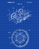 Train Axle Set Patent Print Railway Poster Railroad Decor