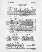 Railroad Patent Poster Railway Points Switch Train Print