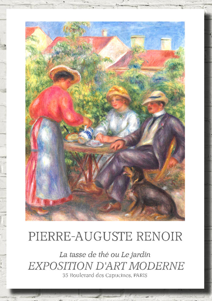 Renoir Exhibition Poster, Tea in the Garden