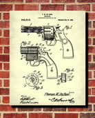 Handgun Patent Poster Firearm Art Revolver Print - OnTrendAndFab