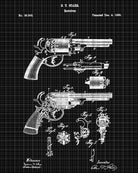 Handgun Patent Poster Revolver Art Firearm Print - OnTrendAndFab