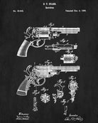 Handgun Patent Poster Revolver Art Firearm Print - OnTrendAndFab