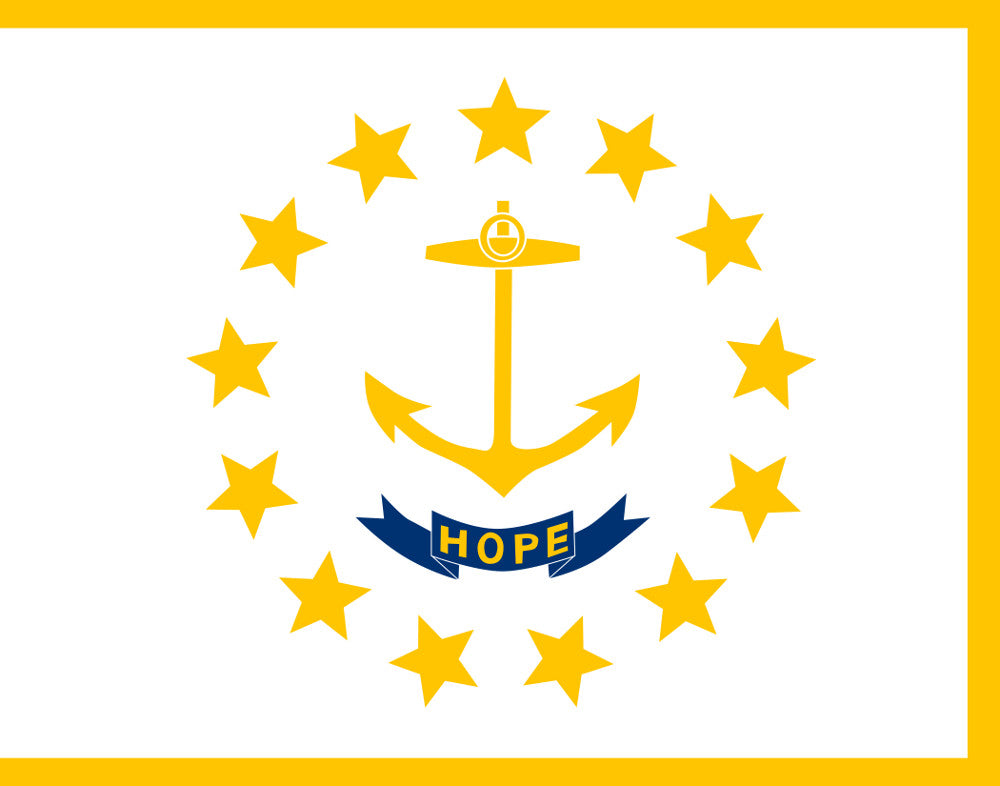 Rhode Island State Flag Print