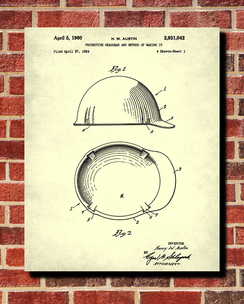 Riding Hat Patent Print Equestrian Blueprint Horse Poster - OnTrendAndFab