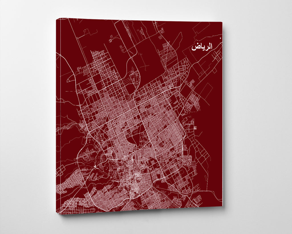 Riyadh City Street Map Print Modern Art Poster Home Decor - OnTrendAndFab