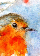 Robin Watercolour Print, Andi Lucas Wildlife Art