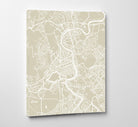 Rome City Street Map Print Feature Wall Art Poster