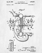 Rotary Engine Blueprint Automotive Car Patent Print Garage Poster - OnTrendAndFab