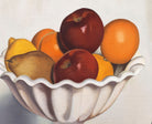 George Ault Fine Art Print, Fruit bowl on red oilcloth