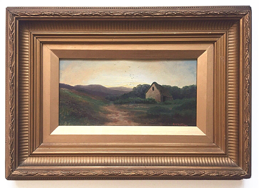 English Landscape Oil Painting Framed