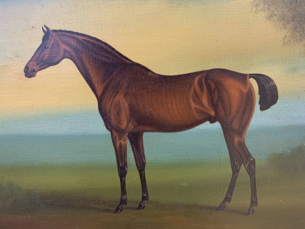 Antique Equine Oil Painting Original Horse Portarit