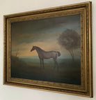 Antique Equine Oil Painting Original Horse Portarit