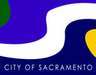 Sacramento California City Flag Print