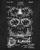 Safety Goggles Patent Print Workshop Blueprint Poster