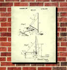 Sail Boat Poster Nautical Patent Print Sailing Poster