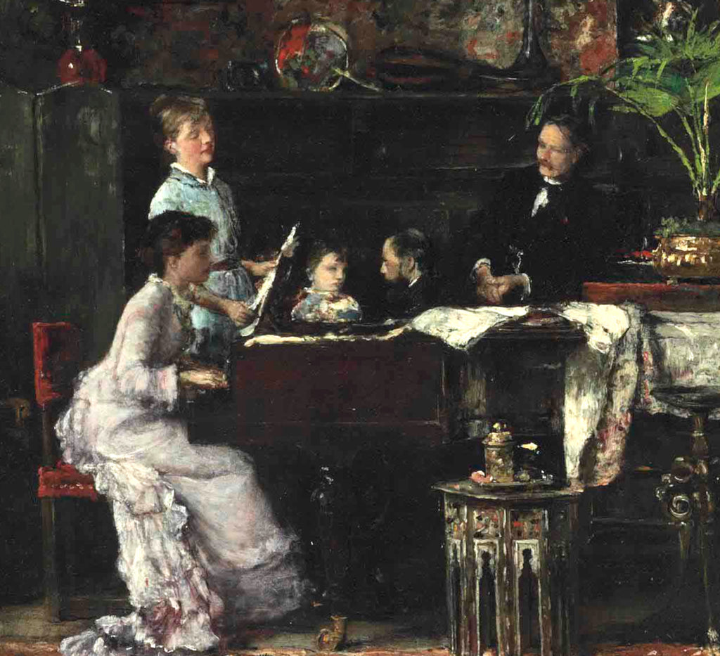 Mihály Munkácsy Fine Art Print, Salon Interior