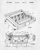 Sandwich Toaster Patent Print Panini Press Poster Kitchen Wall Art - OnTrendAndFab