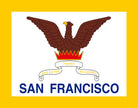 San Francisco California City Flag Print