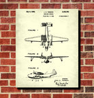 Seaplane Sponson Patent Print Flying Boat Aircraft Pilot Poster